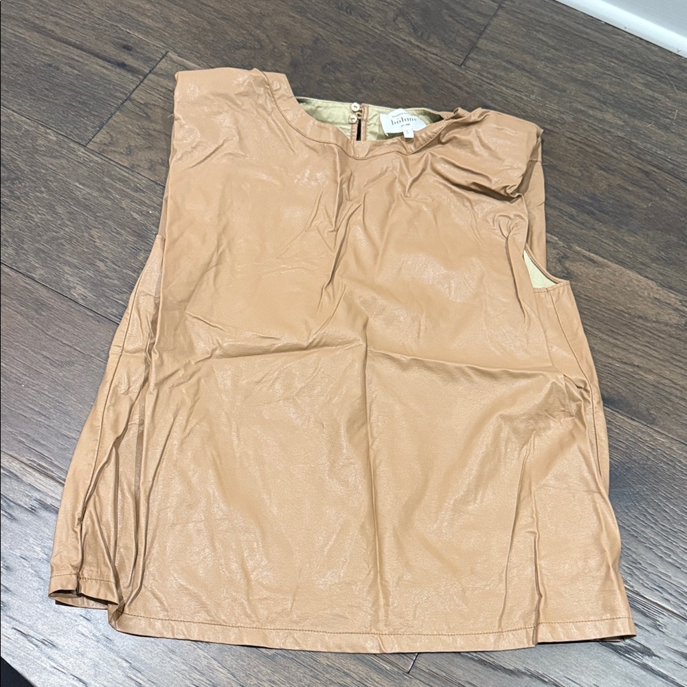 Anthropologie Tan Sleeveless Top